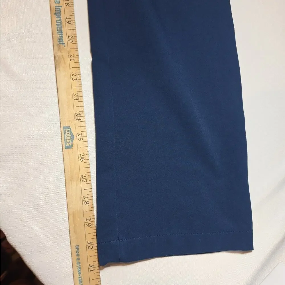 Under Armour Pants Mens 34X32 Navy Blue Performance Chino Golf Flat Front Logo
